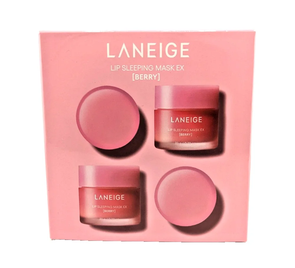 Laneige Lip Sleeping Mask Berry 20g Each (Box Set of 4 Masks) Brand New EXP 2028